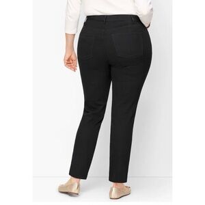 NWT Talbots High Rise Jegging Ankle Pull On Black Jeans 24W Plus Size New Skinny